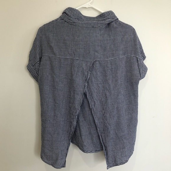 SPORTSGIRL black and white button shirt- size 10 - Picture 2 of 3